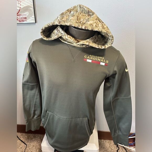 Nike On Field Apparel Salute To Soldiers Camo Arizona Cardinals Hoodie - Picture 1 of 5